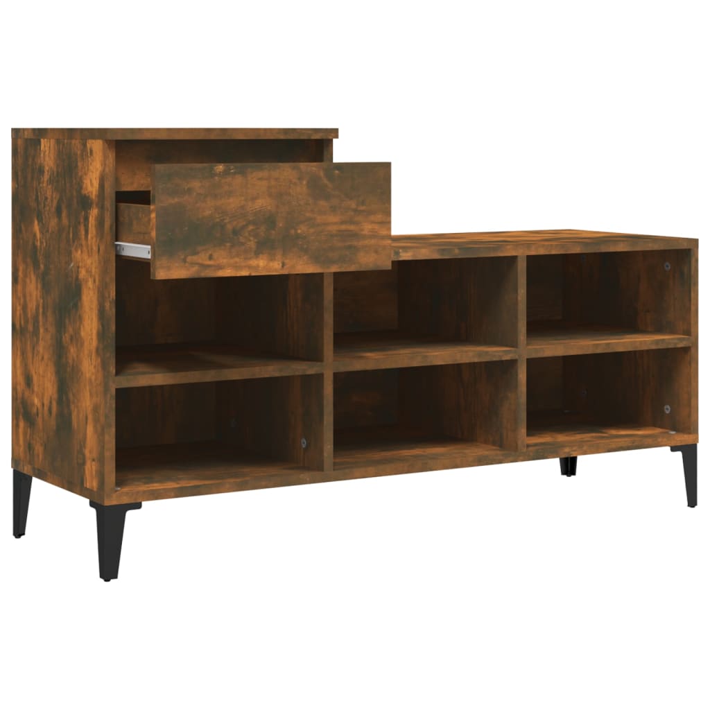 8720287225539_g_en_hd_5 vidaXL Shoe Cabinet Smoked Oak 102x36x60 cm Engineered Wood - Image 8