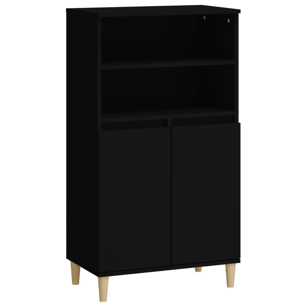 8720287225577_a_en_hd_1 vidaXL Highboard Black 60x36x110 cm Engineered Wood - Image 2
