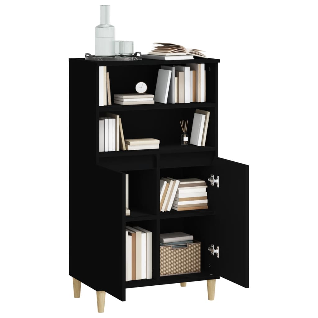 8720287225577_g_en_hd_4 vidaXL Highboard Black 60x36x110 cm Engineered Wood - Image 7