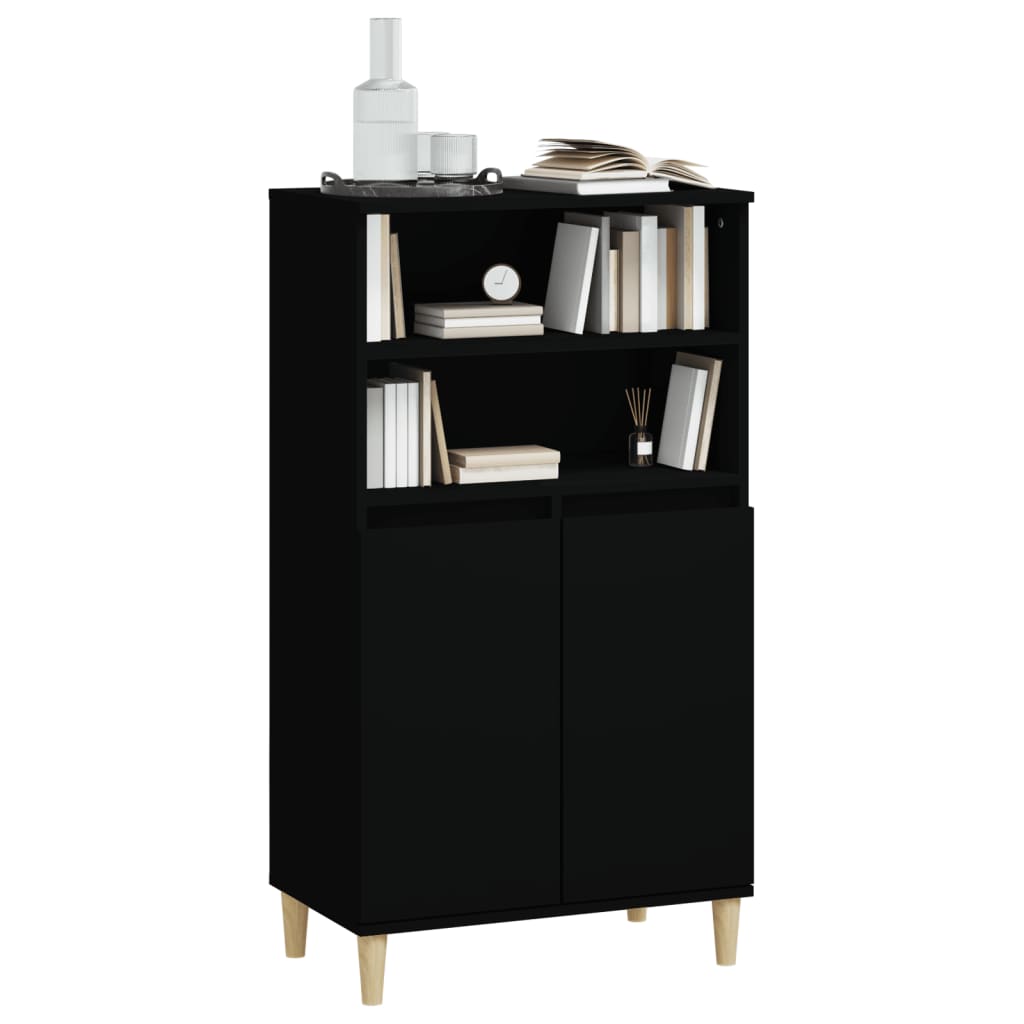 8720287225577_g_en_hd_5 vidaXL Highboard Black 60x36x110 cm Engineered Wood - Image 8