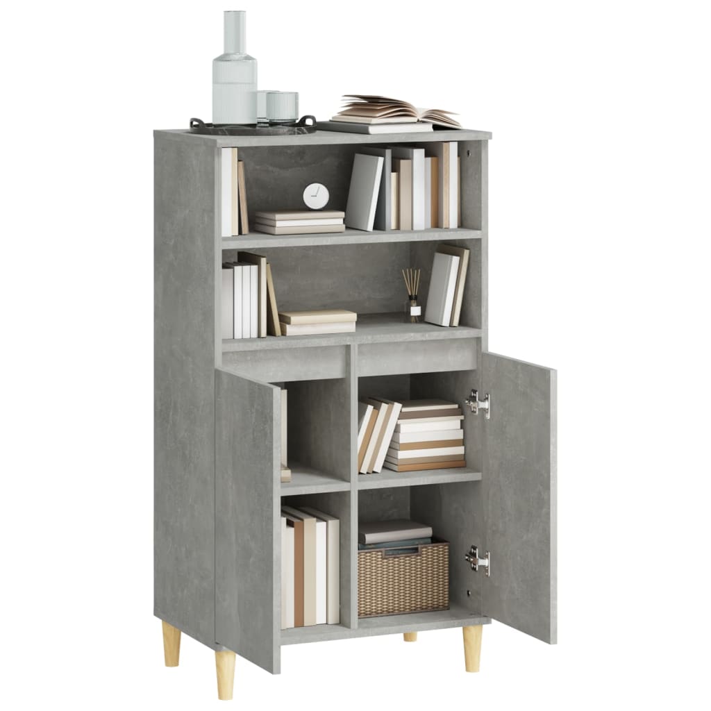 8720287225607_g_en_hd_4 vidaXL Highboard Concrete Grey 60x36x110 cm Engineered Wood - Image 7