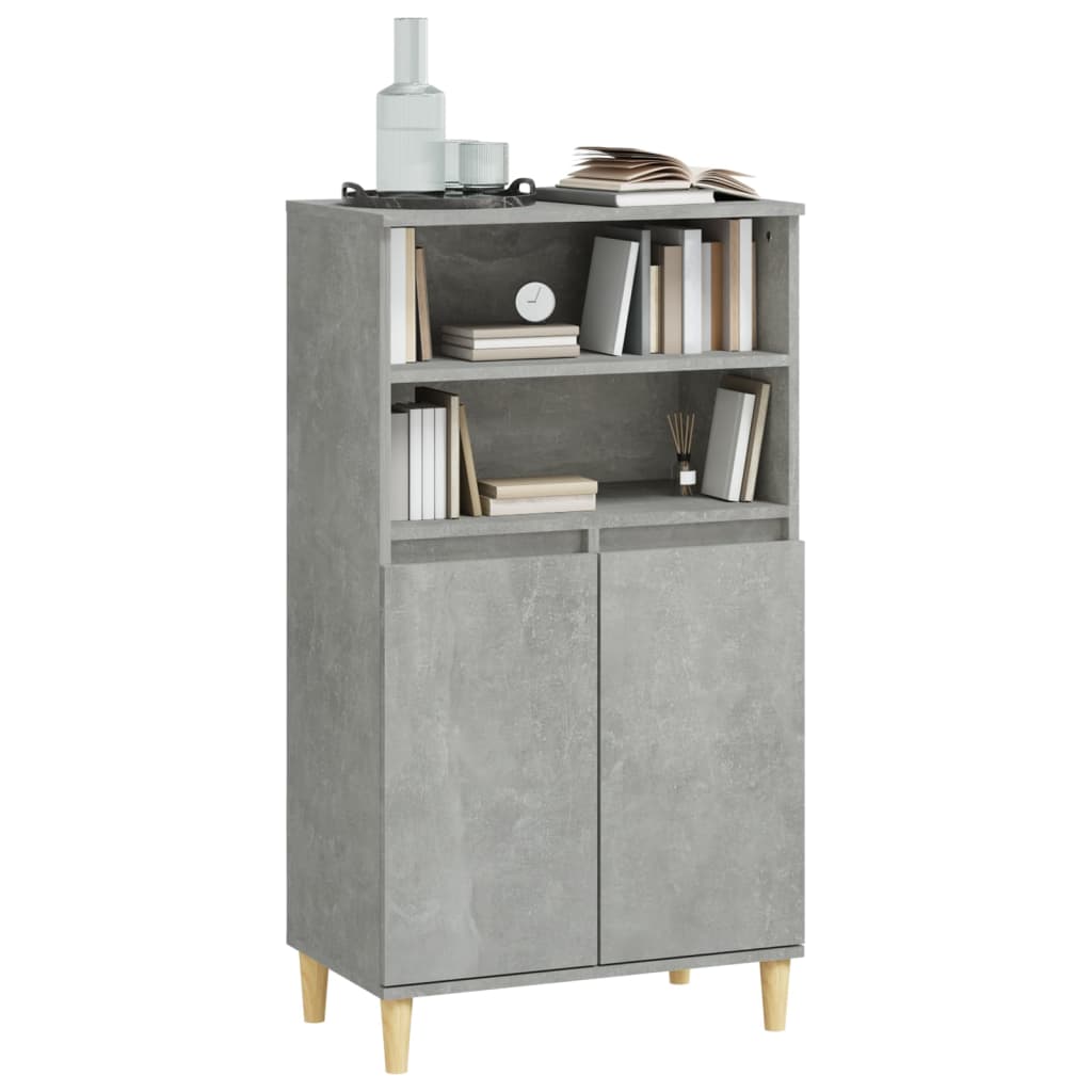8720287225607_g_en_hd_5 vidaXL Highboard Concrete Grey 60x36x110 cm Engineered Wood - Image 8