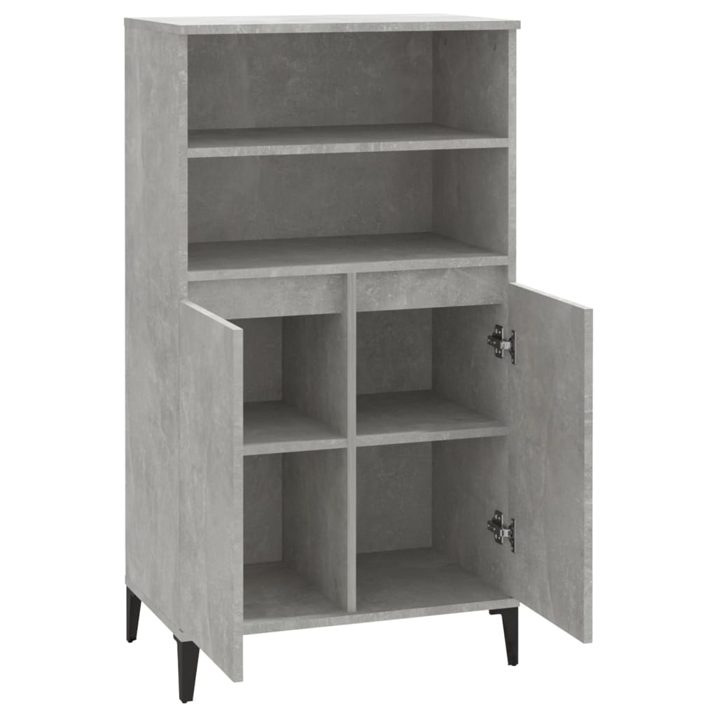 8720287225683_g_en_hd_2 vidaXL Highboard Concrete Grey 60x36x110 cm Engineered Wood - Image 5