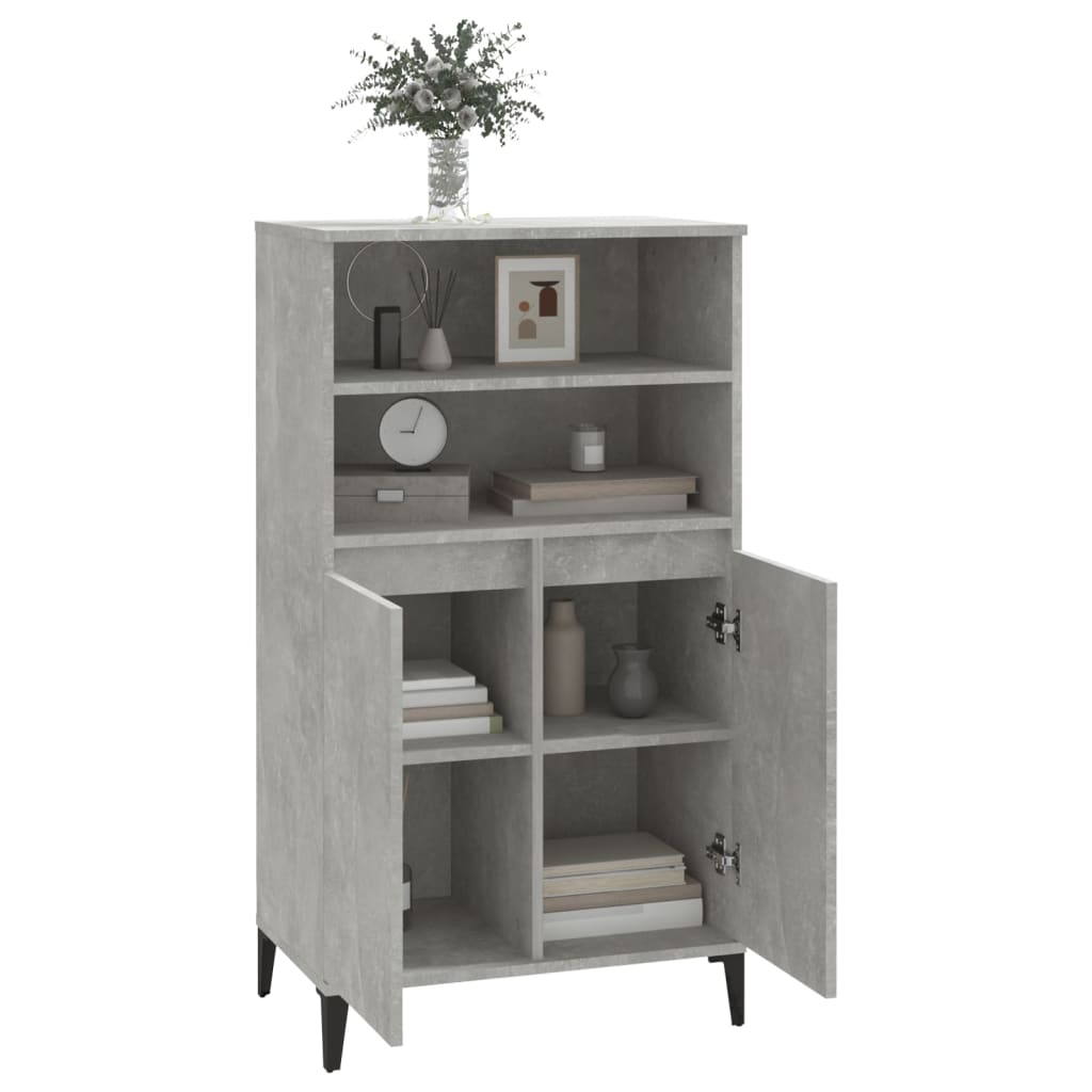 8720287225683_g_en_hd_5 vidaXL Highboard Concrete Grey 60x36x110 cm Engineered Wood - Image 8