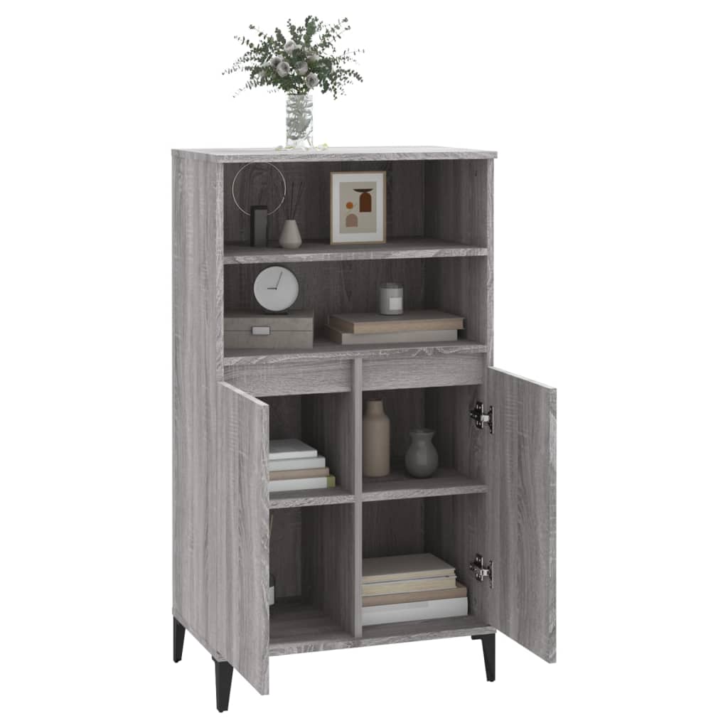 8720287225706_g_en_hd_5 vidaXL Highboard Grey Sonoma 60x36x110 cm Engineered Wood - Image 8