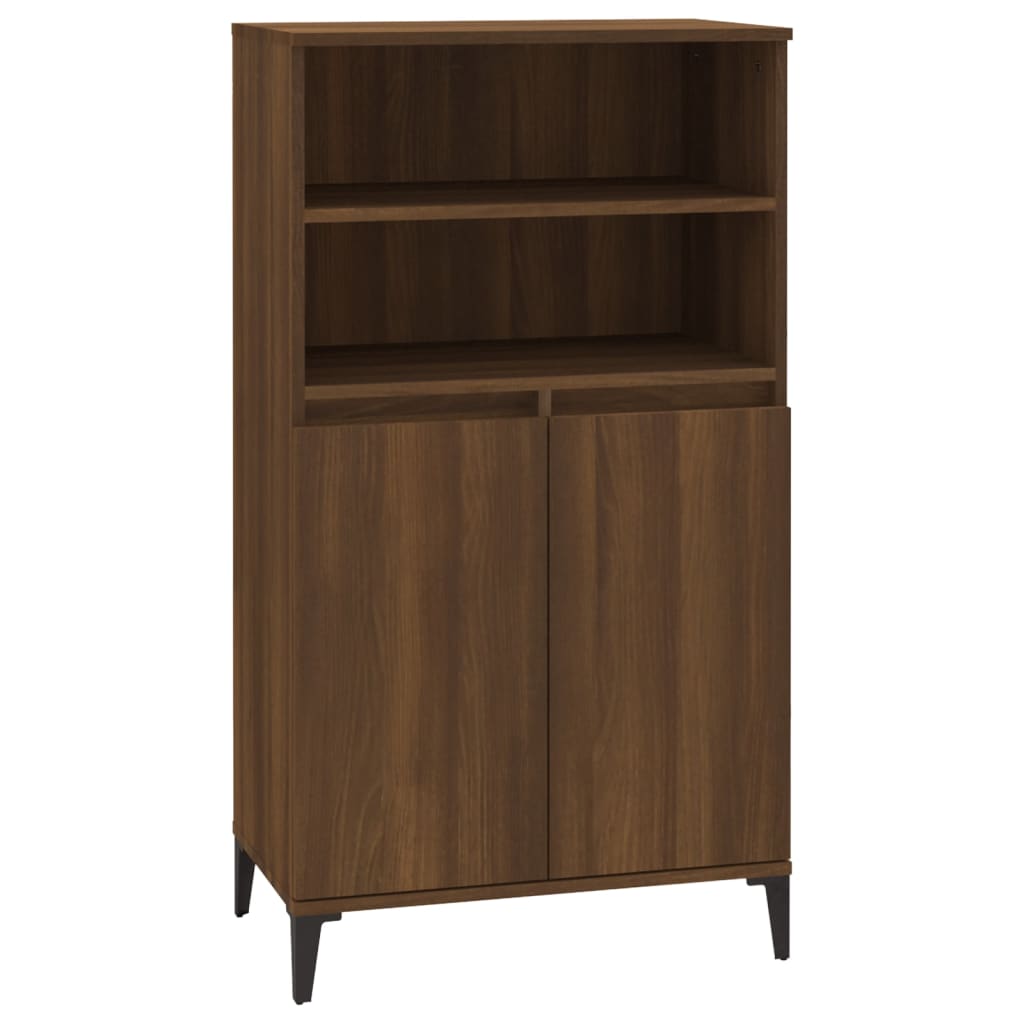 8720287225713_a_en_hd_1 vidaXL Highboard Brown Oak 60x36x110 cm Engineered Wood - Image 2