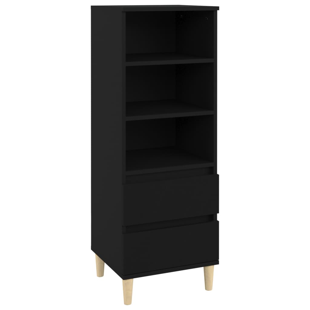 8720287225737_a_en_hd_1 vidaXL Highboard Black 40x36x110 cm Engineered Wood - Image 2