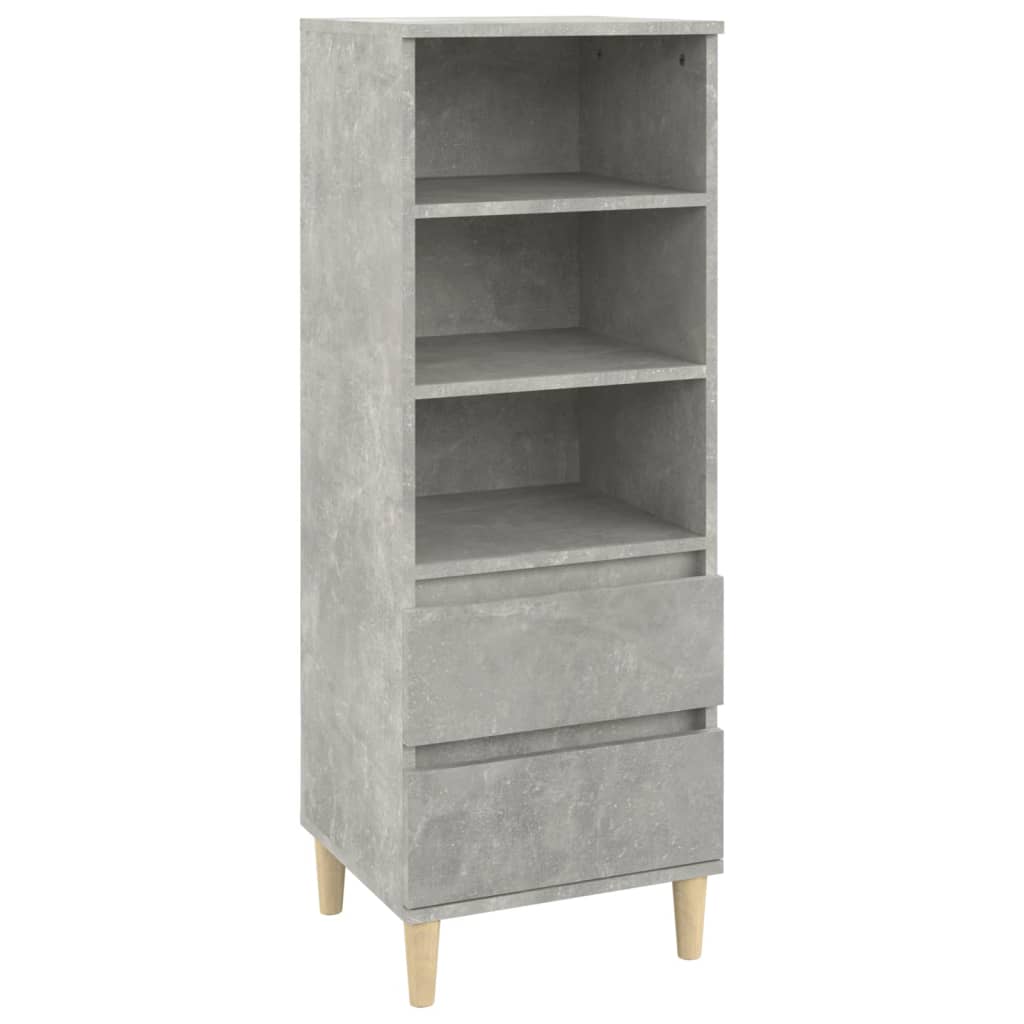 8720287225768_a_en_hd_1 vidaXL Highboard Concrete Grey 40x36x110 cm Engineered Wood - Image 2