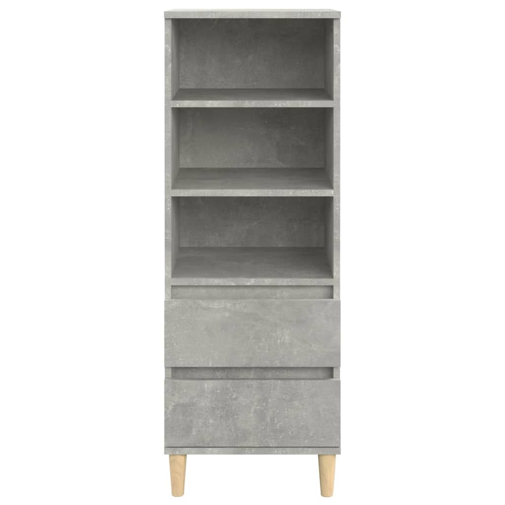 8720287225768_g_en_hd_1 vidaXL Highboard Concrete Grey 40x36x110 cm Engineered Wood - Image 4