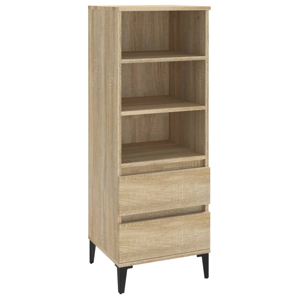 8720287225836_a_en_hd_1 vidaXL Highboard Sonoma Oak 40x36x110 cm Engineered Wood - Image 2
