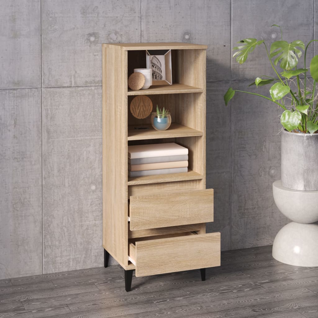 8720287225836_g_en_hd_4 vidaXL Highboard Sonoma Oak 40x36x110 cm Engineered Wood - Image 7