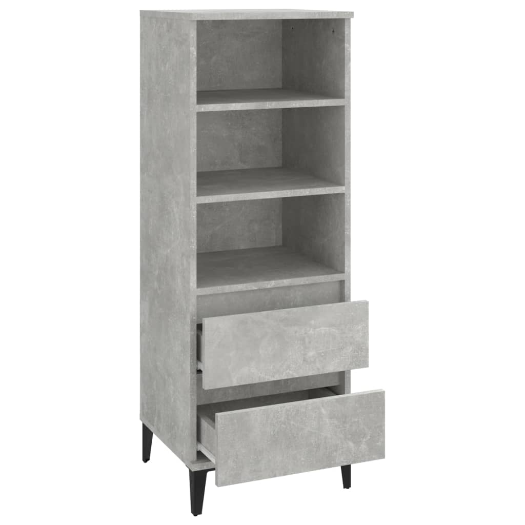 8720287225843_g_en_hd_2 vidaXL Highboard Concrete Grey 40x36x110 cm Engineered Wood - Image 5