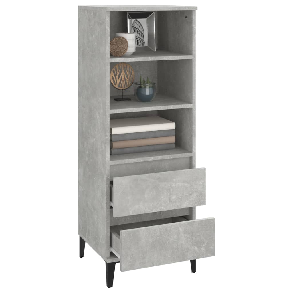 8720287225843_g_en_hd_5 vidaXL Highboard Concrete Grey 40x36x110 cm Engineered Wood - Image 8