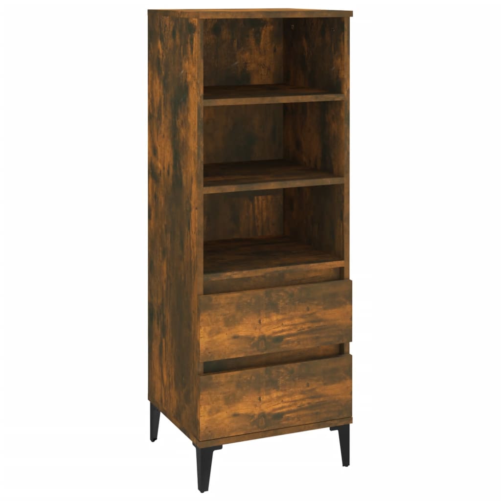 8720287225850_a_en_hd_1 vidaXL Highboard Smoked Oak 40x36x110 cm Engineered Wood - Image 2