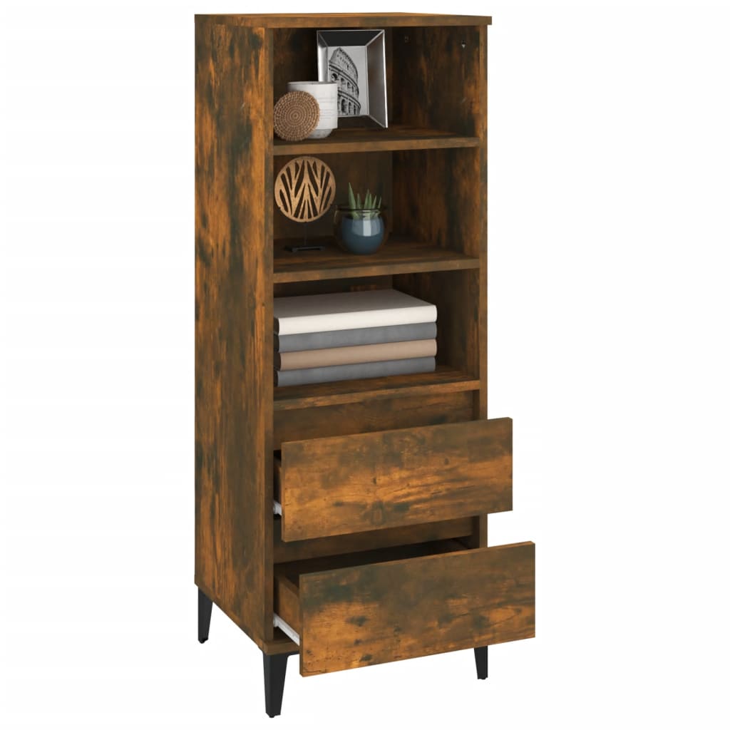 8720287225850_g_en_hd_5 vidaXL Highboard Smoked Oak 40x36x110 cm Engineered Wood - Image 8