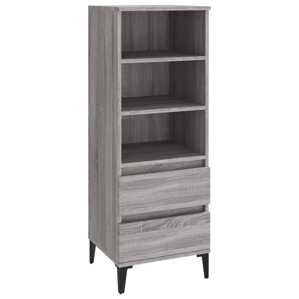 8720287225867_a_en_hd_1 vidaXL Highboard Grey Sonoma 40x36x110 cm Engineered Wood - Image 2