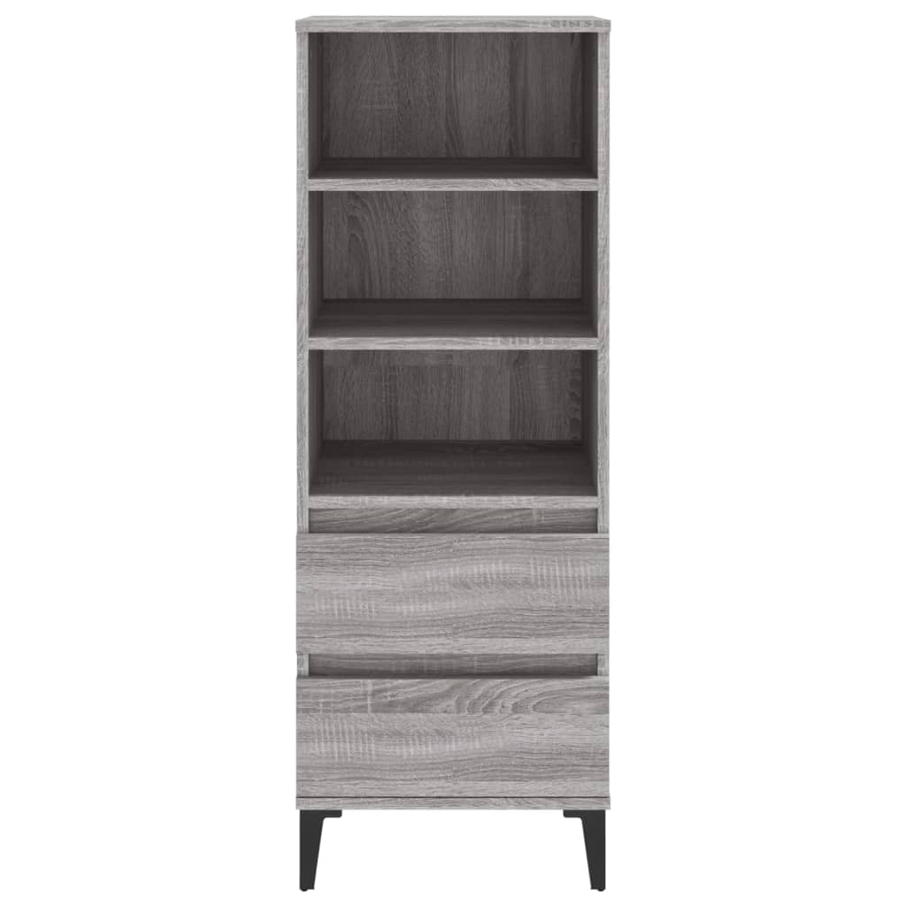 8720287225867_g_en_hd_1 vidaXL Highboard Grey Sonoma 40x36x110 cm Engineered Wood - Image 4
