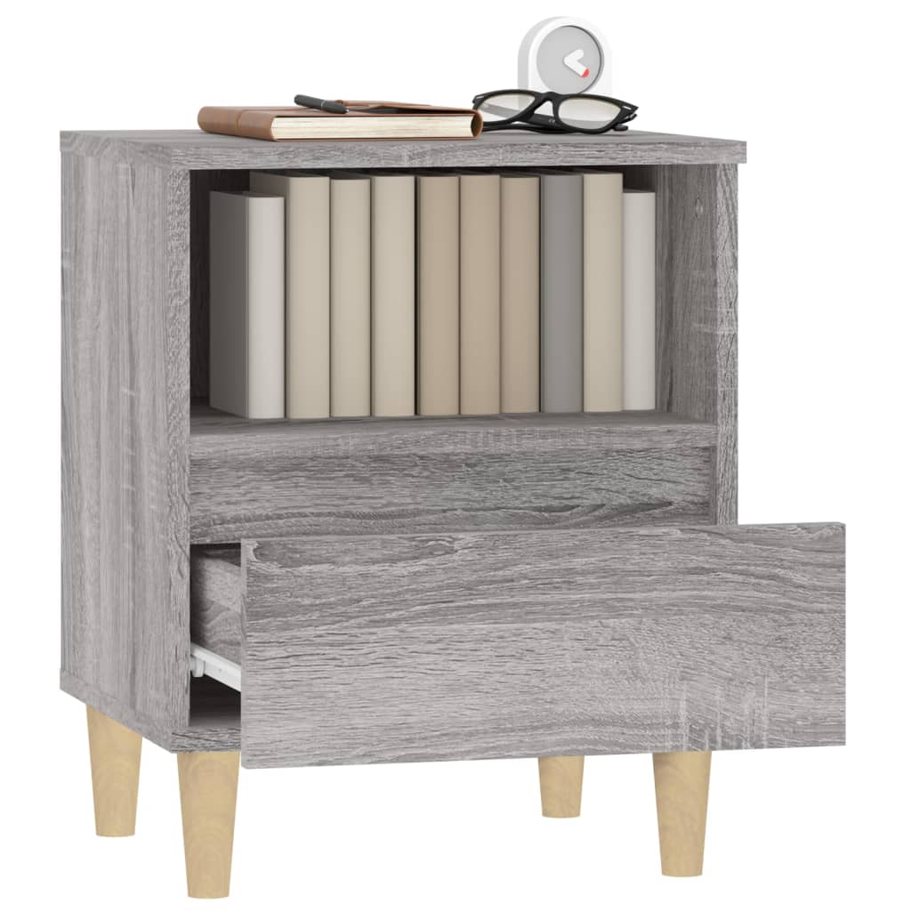 8720287226000_g_en_hd_3 vidaXL Bedside Cabinet Grey Sonoma 40x35x50 cm - Image 6