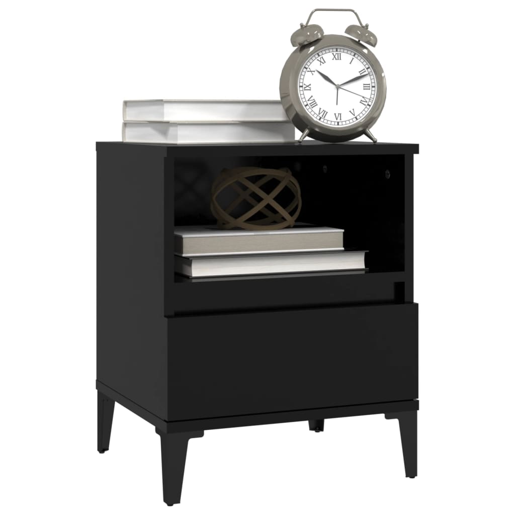 8720287226062_g_en_hd_2 vidaXL Bedside Cabinet Black 40x35x50 cm - Image 5