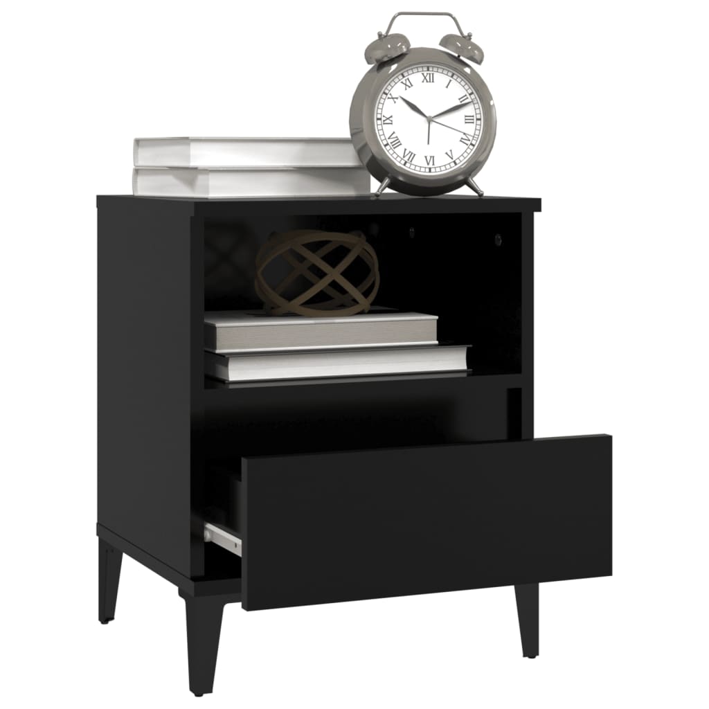 8720287226062_g_en_hd_3 vidaXL Bedside Cabinet Black 40x35x50 cm - Image 6