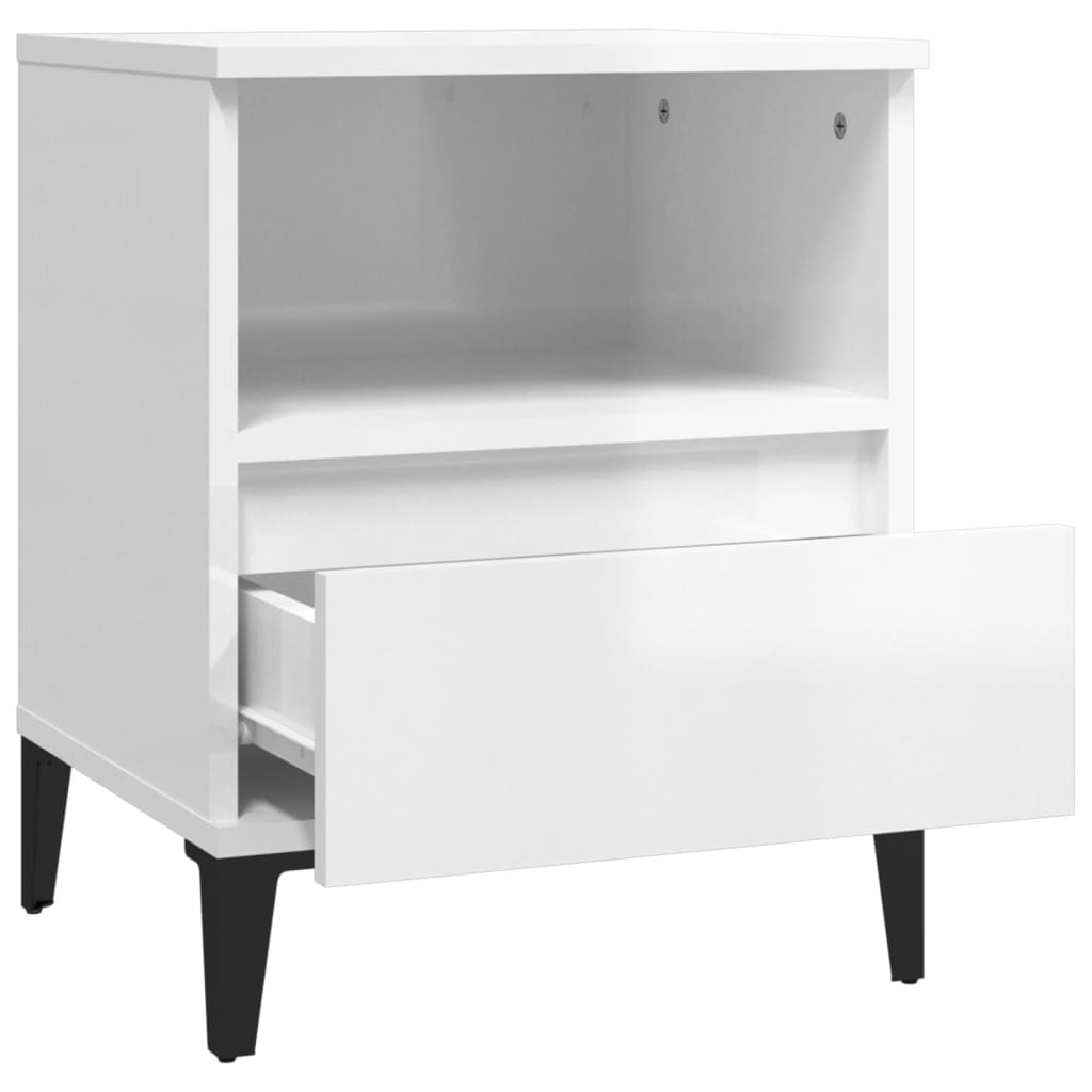8720287226086_g_en_hd_5 vidaXL Bedside Cabinet High Gloss White 40x35x50 cm - Image 8