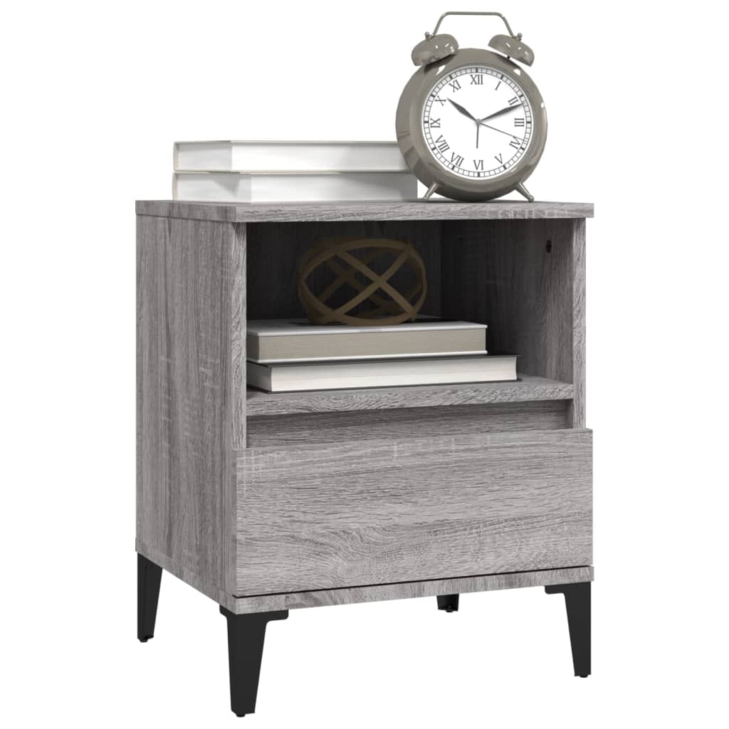 8720287226178_g_en_hd_2 vidaXL Bedside Cabinets 2 pcs Grey Sonoma 40x35x50 cm - Image 5