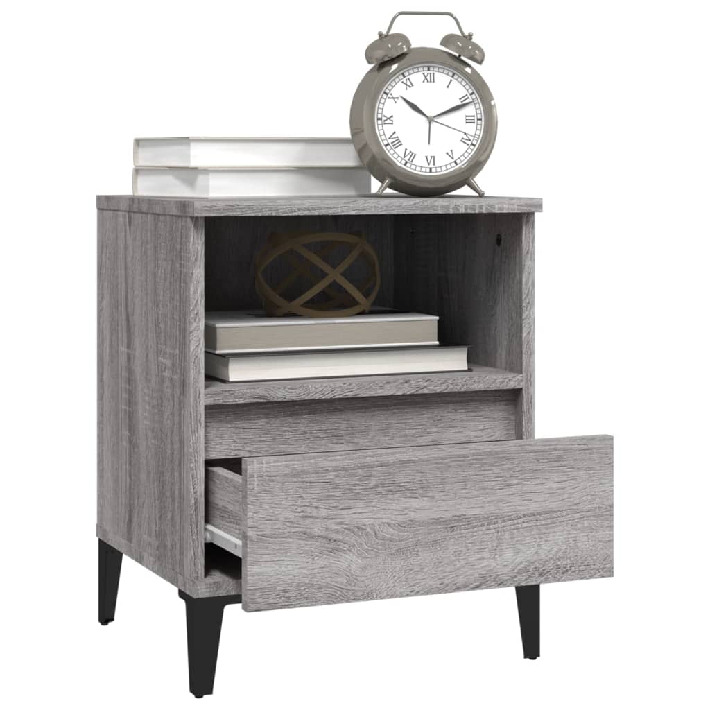 8720287226178_g_en_hd_3 vidaXL Bedside Cabinets 2 pcs Grey Sonoma 40x35x50 cm - Image 6