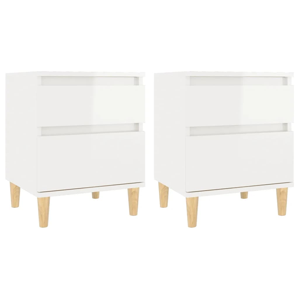 8720287226253_a_en_hd_1 vidaXL Bedside Cabinets 2 pcs High Gloss White 40x35x50 cm - Image 2