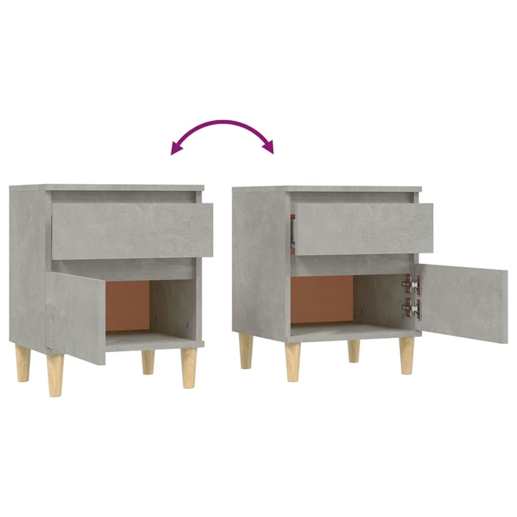 8720287226291_g_en_hd_7 vidaXL Bedside Cabinets 2 pcs Concrete Grey 40x35x50 cm - Image 10
