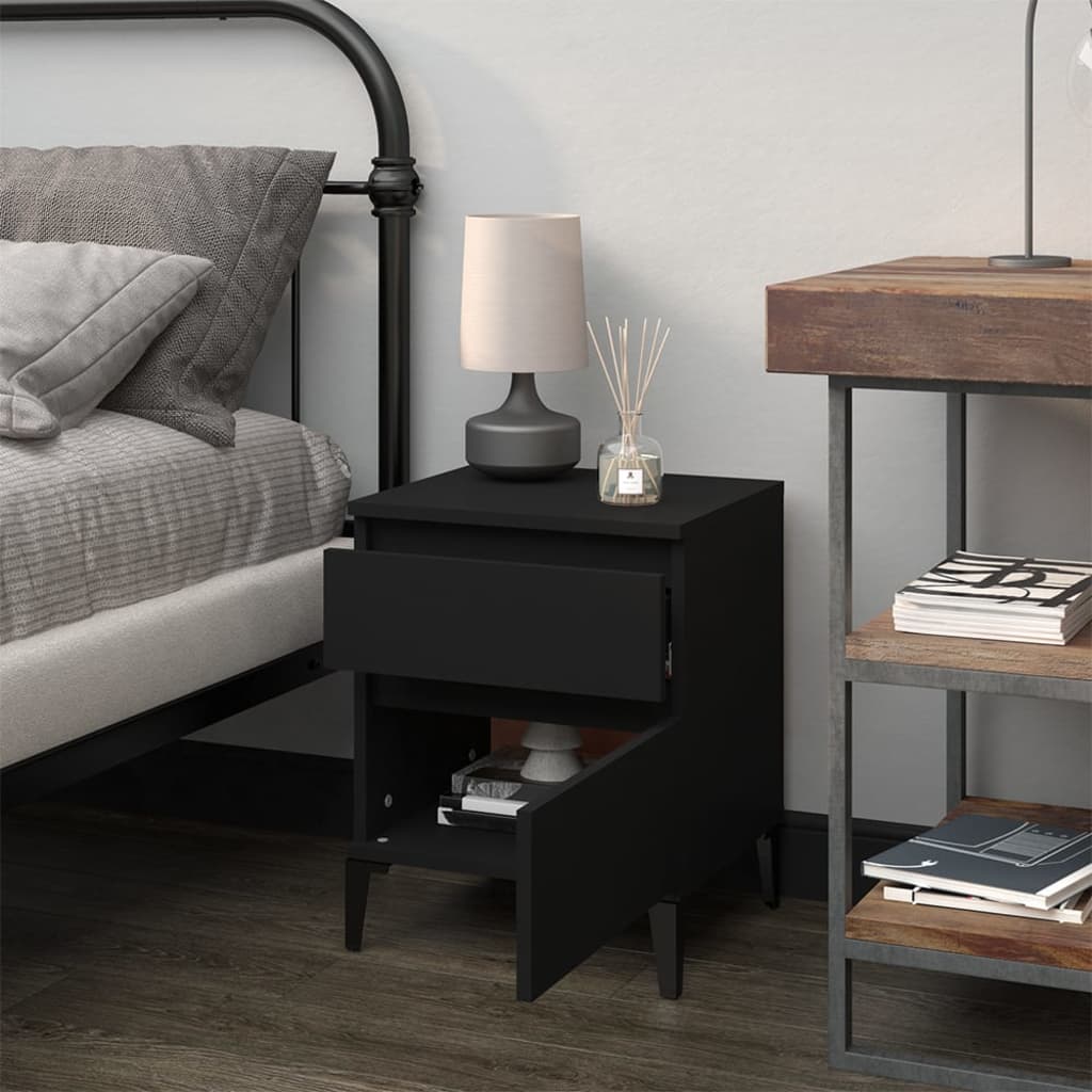 8720287226383_g_en_hd_1 vidaXL Bedside Cabinet Black 40x35x50 cm - Image 4