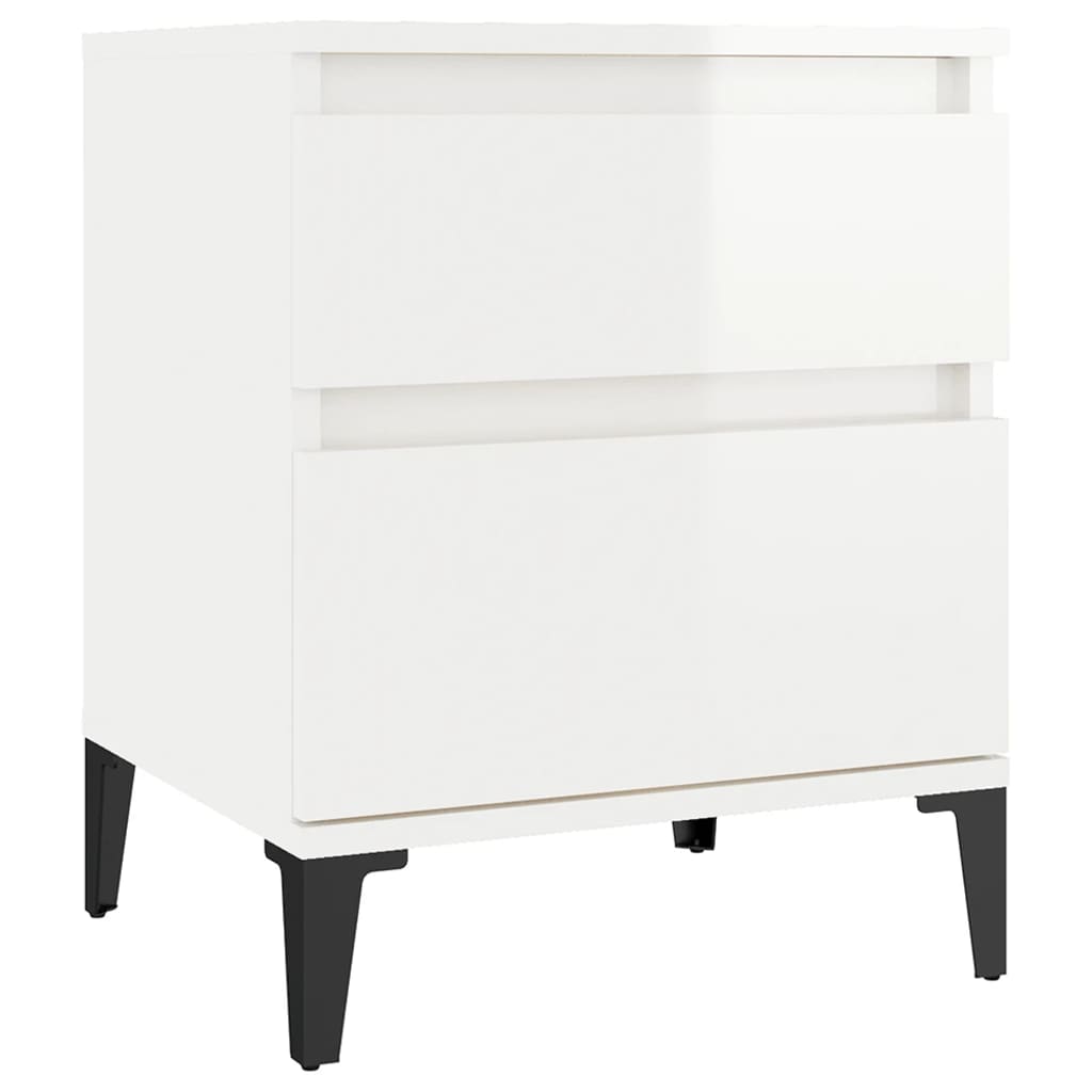 8720287226406_a_en_hd_1 vidaXL Bedside Cabinet High Gloss White 40x35x50 cm - Image 2