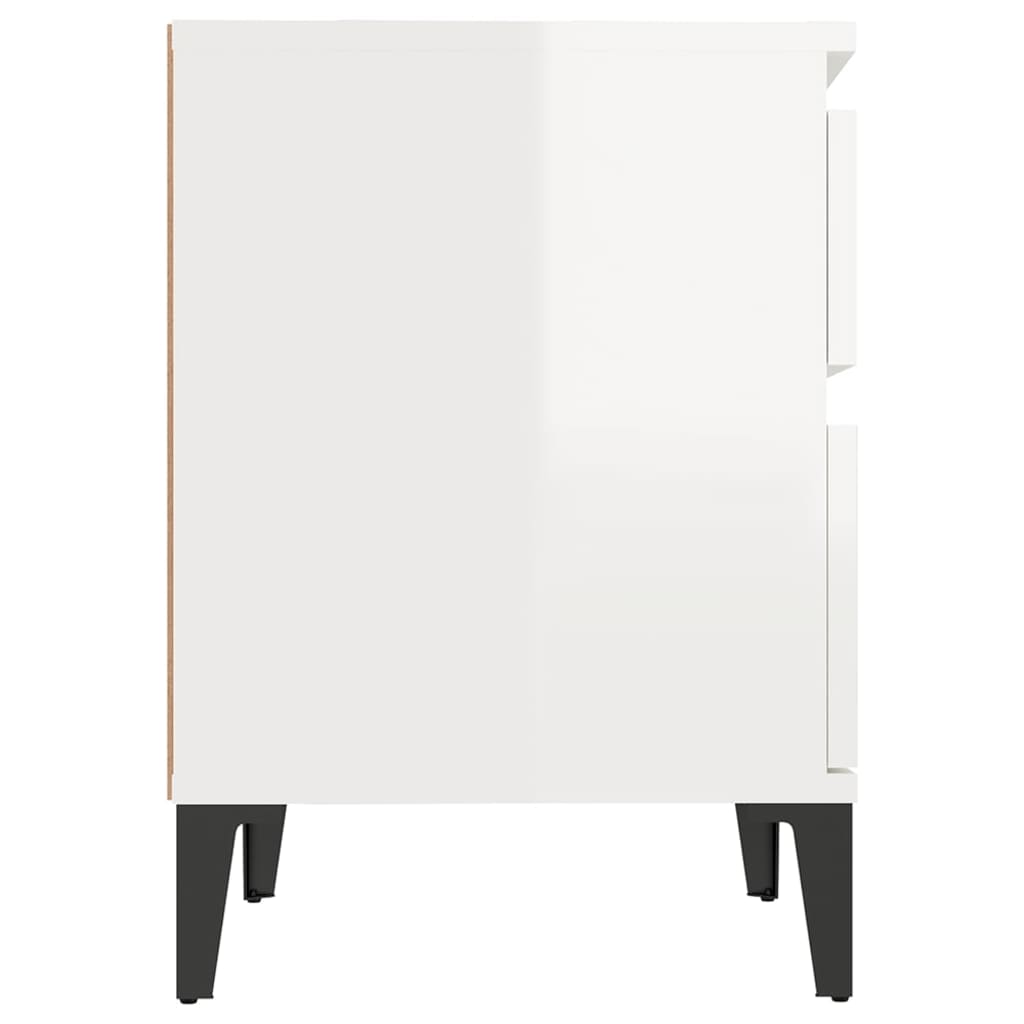 8720287226406_g_en_hd_4 vidaXL Bedside Cabinet High Gloss White 40x35x50 cm - Image 7