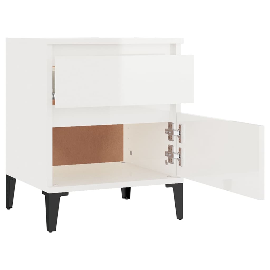 8720287226406_g_en_hd_5 vidaXL Bedside Cabinet High Gloss White 40x35x50 cm - Image 8