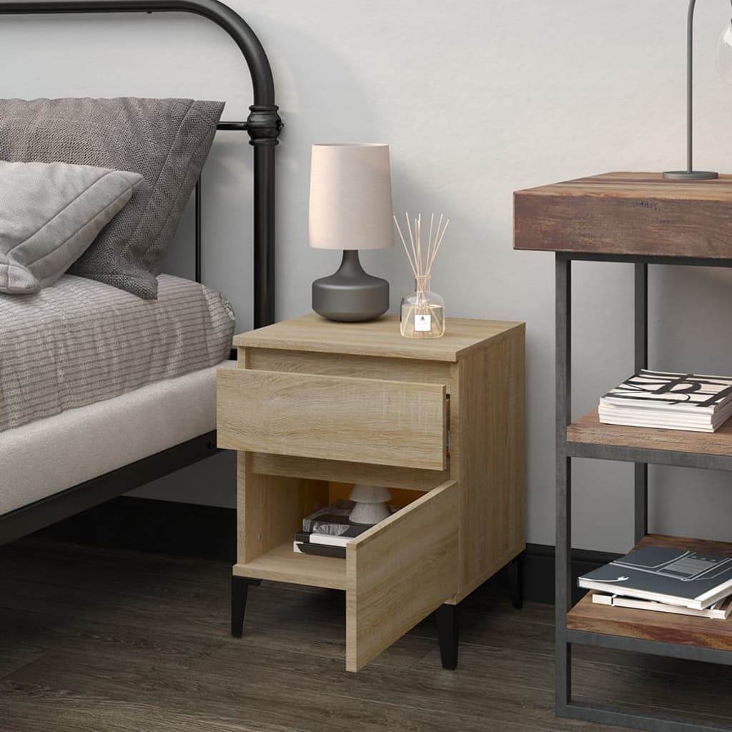 8720287226420_g_en_hd_1 vidaXL Bedside Cabinet Sonoma Oak 40x35x50 cm - Image 4