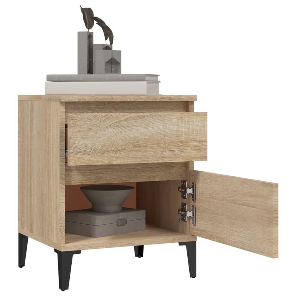 8720287226420_g_en_hd_2 vidaXL Bedside Cabinet Sonoma Oak 40x35x50 cm - Image 5