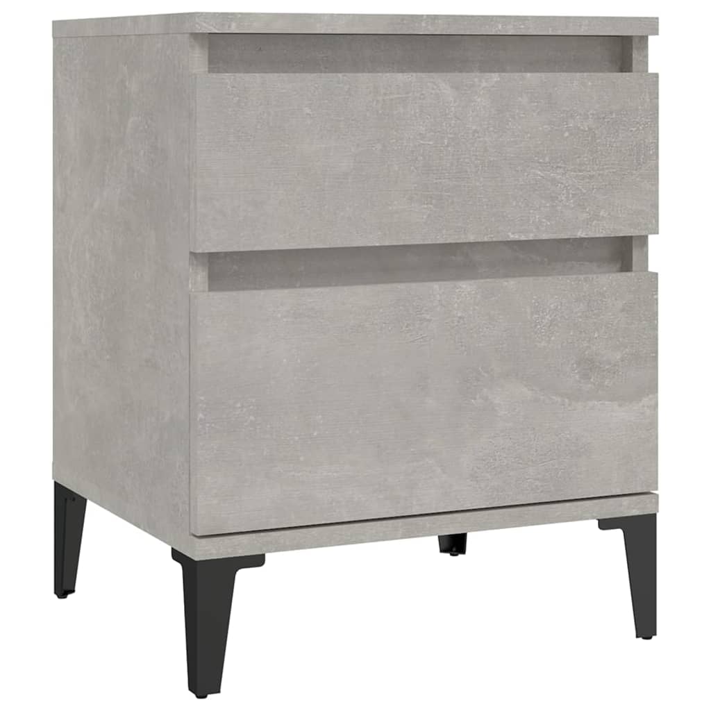 8720287226444_a_en_hd_1 vidaXL Bedside Cabinet Concrete Grey 40x35x50 cm - Image 2
