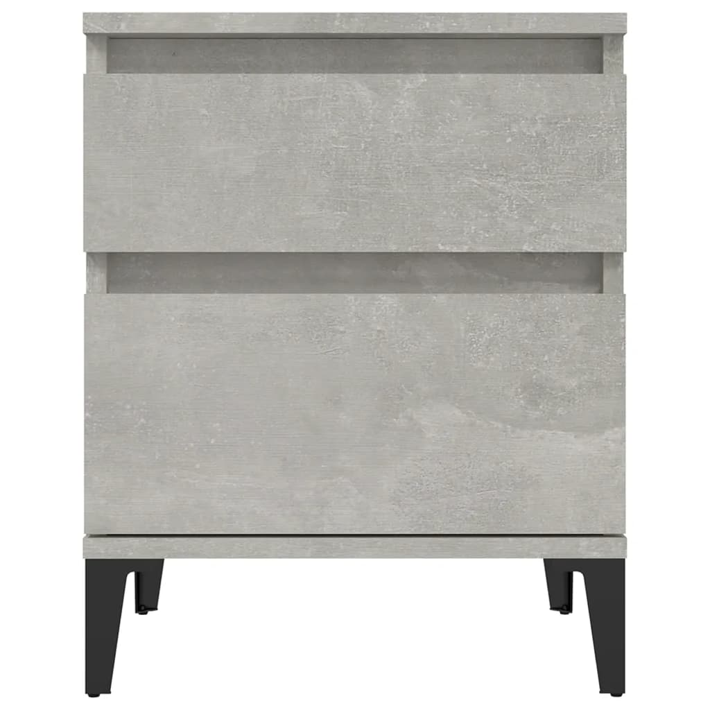 8720287226444_g_en_hd_3 vidaXL Bedside Cabinet Concrete Grey 40x35x50 cm - Image 6