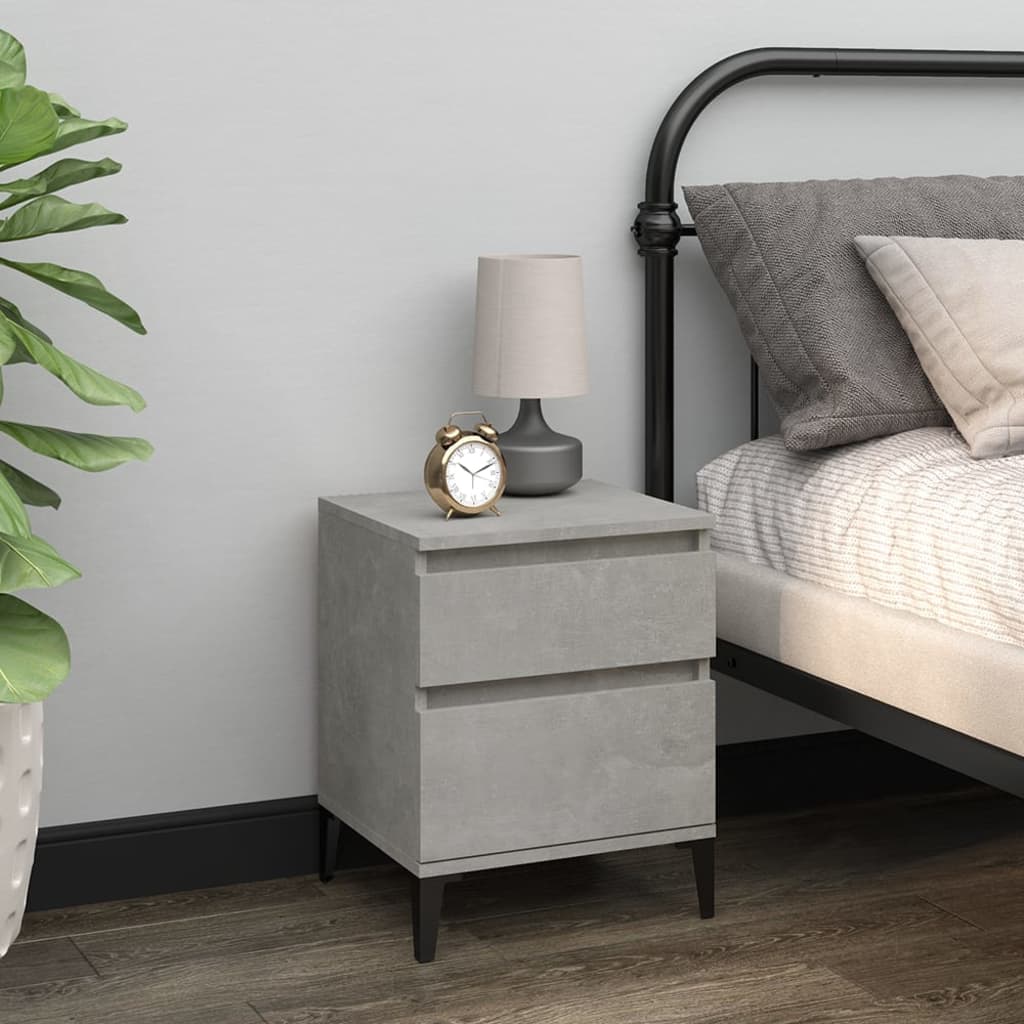 8720287226451_g_en_hd_1 vidaXL Bedside Cabinets 2 pcs Concrete Grey 40x35x50 cm - Image 4