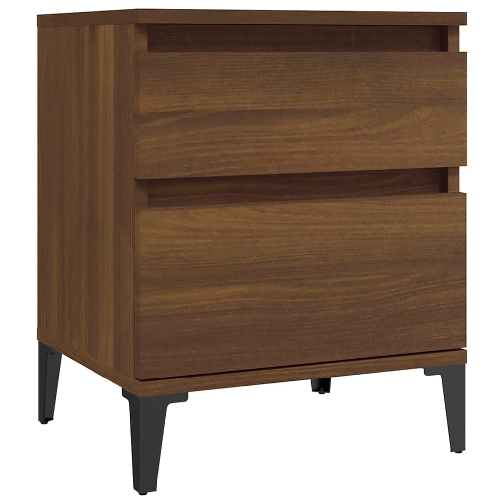 8720287226505_a_en_hd_1 vidaXL Bedside Cabinet Brown Oak 40x35x50 cm - Image 2