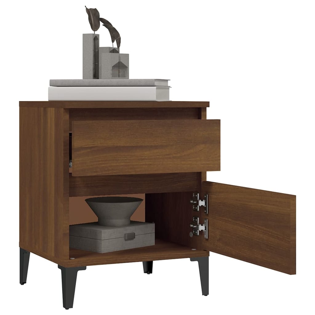 8720287226505_g_en_hd_2 vidaXL Bedside Cabinet Brown Oak 40x35x50 cm - Image 5