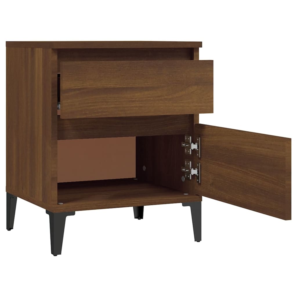 8720287226505_g_en_hd_5 vidaXL Bedside Cabinet Brown Oak 40x35x50 cm - Image 8