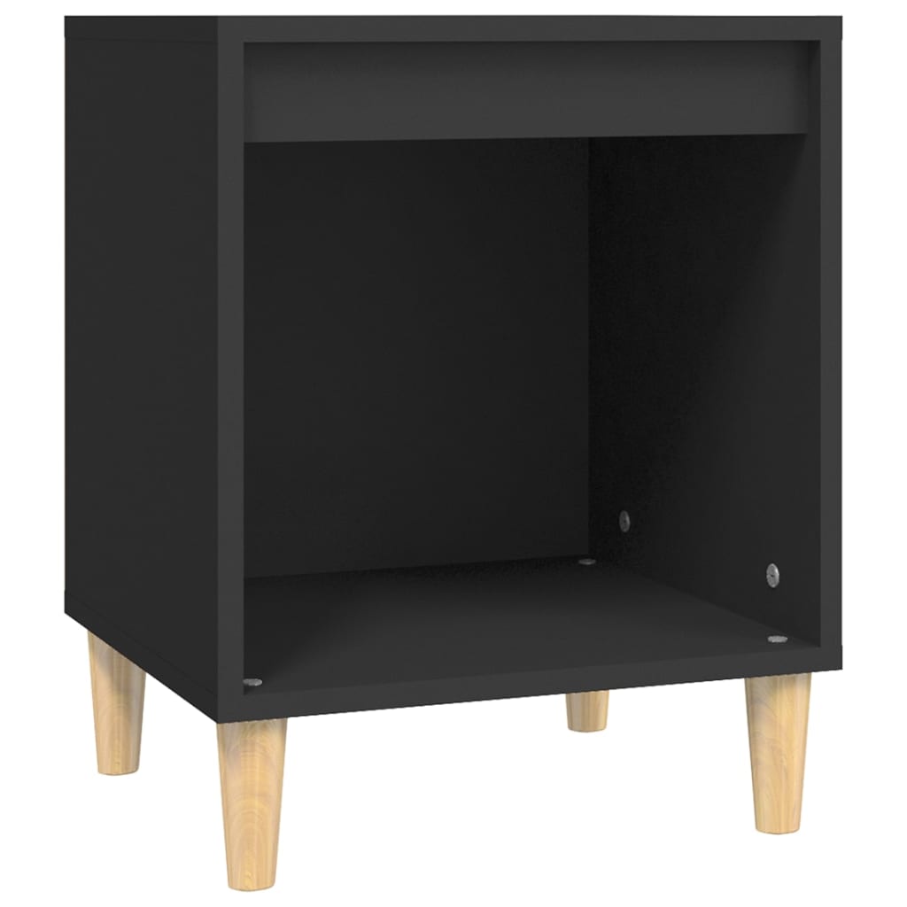 8720287226543_a_en_hd_1 vidaXL Bedside Cabinet Black 40x35x50 cm Engineered Wood - Image 2