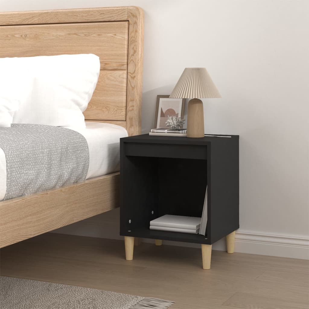 8720287226543_g_en_hd_1 vidaXL Bedside Cabinet Black 40x35x50 cm Engineered Wood - Image 4