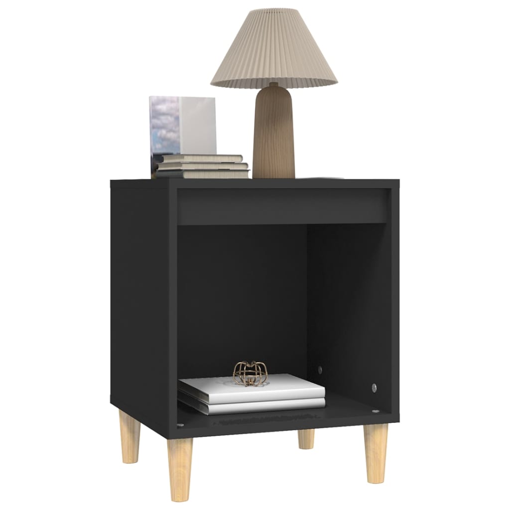 8720287226543_g_en_hd_2 vidaXL Bedside Cabinet Black 40x35x50 cm Engineered Wood - Image 5