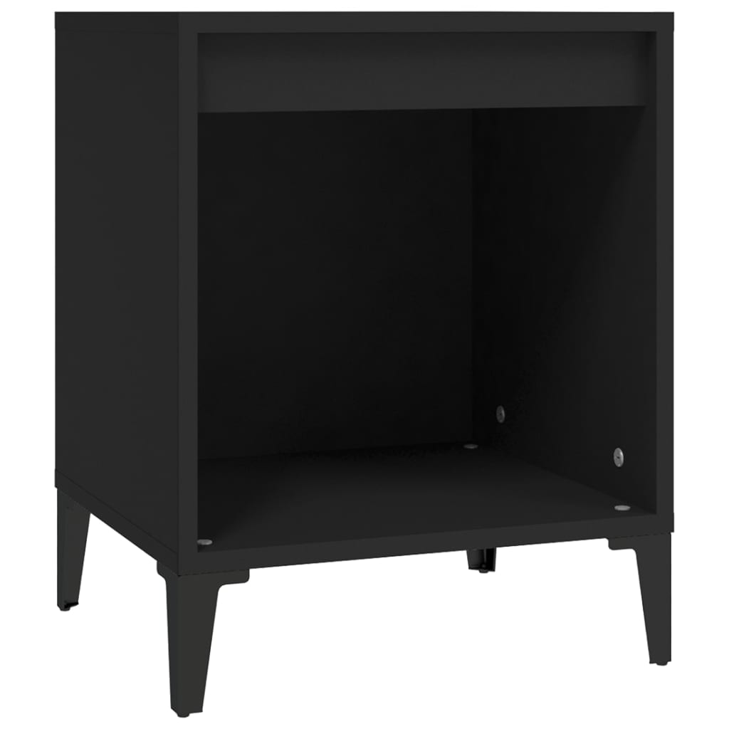 8720287226703_a_en_hd_1 vidaXL Bedside Cabinet Black 40x35x50 cm - Image 2