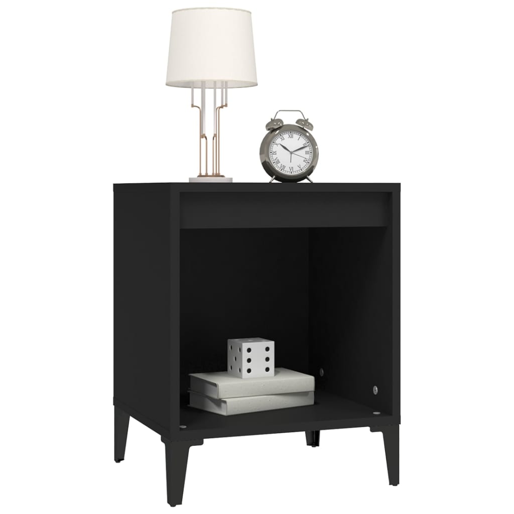 8720287226703_g_en_hd_2 vidaXL Bedside Cabinet Black 40x35x50 cm - Image 5