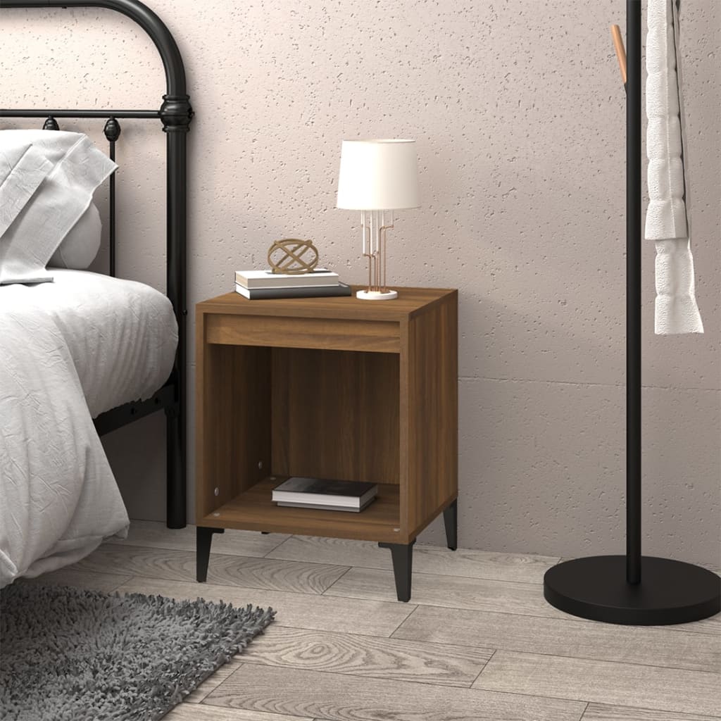 8720287226826_g_en_hd_1 vidaXL Bedside Cabinet Brown Oak 40x35x50 cm - Image 4