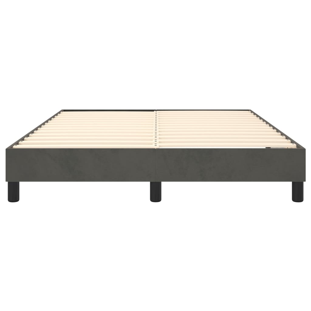 8720287234647_g_en_hd_3 vidaXL Bed Frame without Mattress Dark Grey Double Velvet - Image 5
