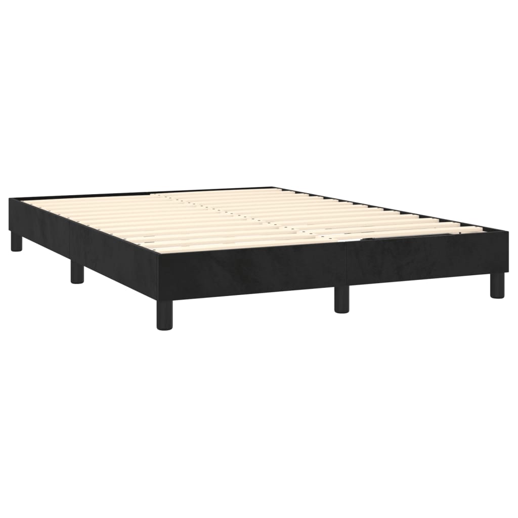 8720287234654_g_en_hd_2 vidaXL Bed Frame without Mattress Black Double Velvet - Image 4