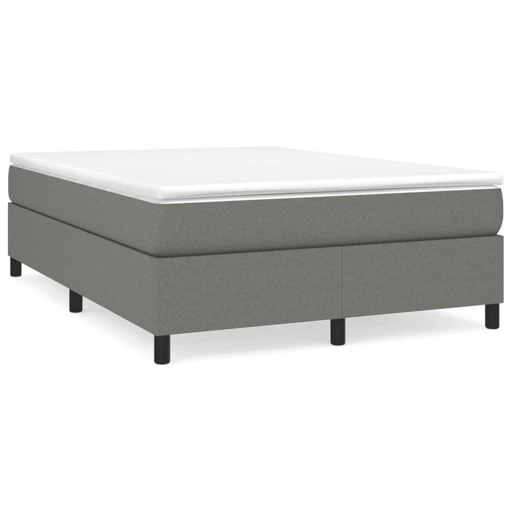 8720287235620_a_en_hd_1 vidaXL Bed Frame without Mattress Dark Grey Double Fabric - Image 2